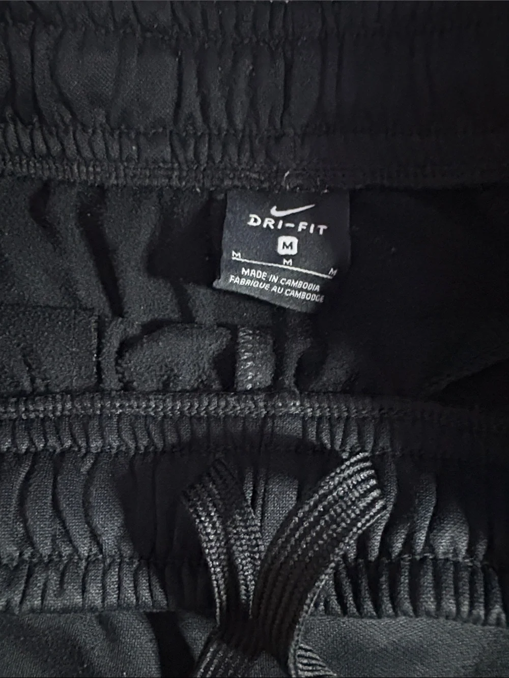 Nike Boys (M) Black Training Joggers with Reflective Logo